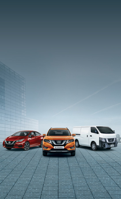 Nissan Sunny, X-trail and Urvan
